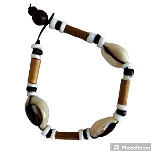 Cowrie Shell Bracelet Boho Coastal